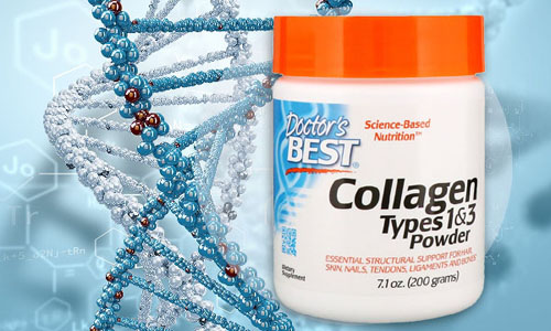 Collagen Types 1 and 3 Powder 200 gr от Doctor`s Best на супер цена доставя най-често срещания, основен структурен протеин на съединителната тъкан