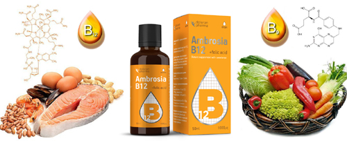 Ambrosia B12 1000 мкг 50 мл капки на отлична цена от Doleran Pharma подкрепя нервната и имунната система