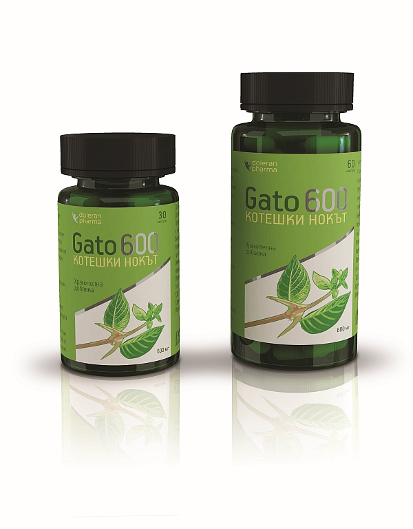 Gato 600 - Котешки Нокът 600 мг 30 капсули | Doleran Pharma