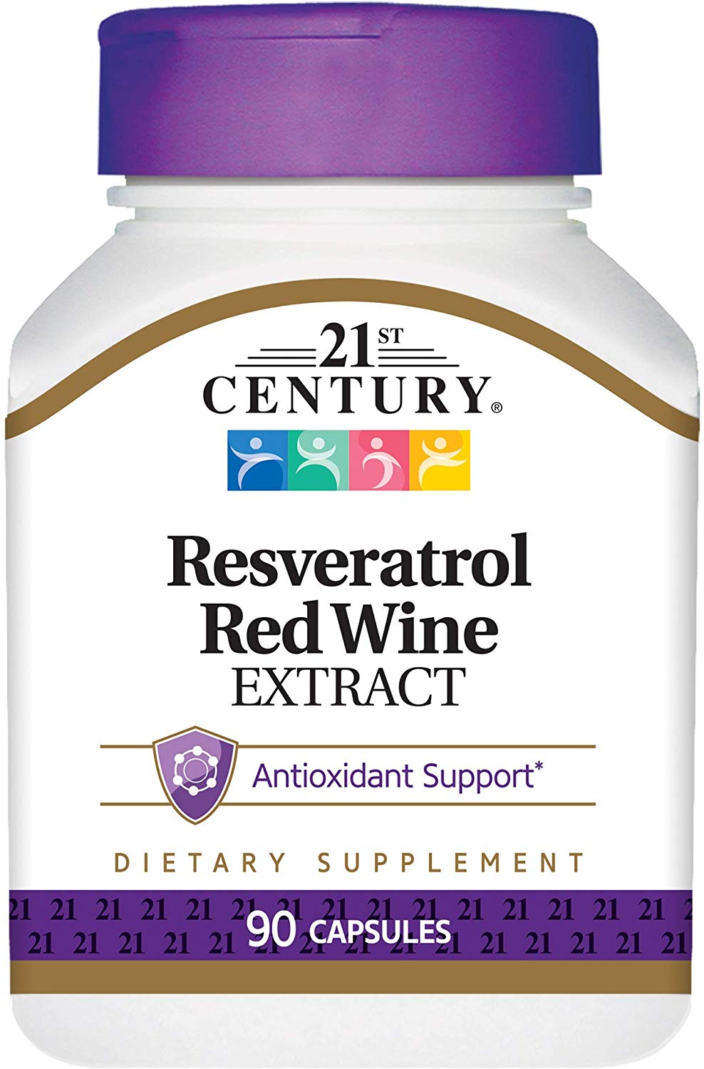 Resveratrol Red Wine Extract 90 капсули | 21st Century