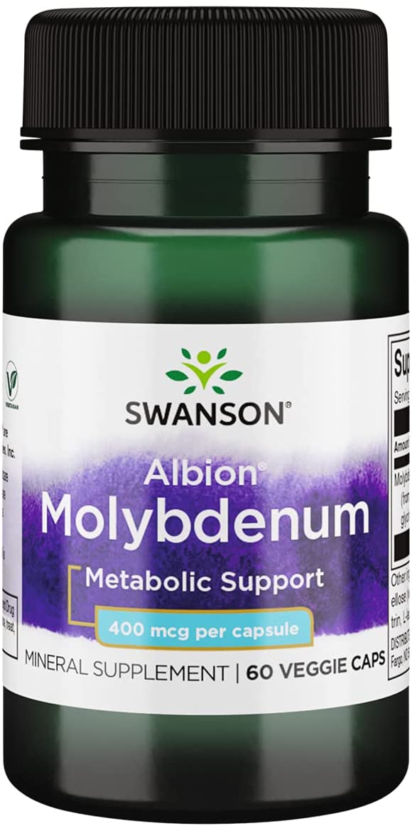 Albion Chelated Molybdenum 400 мкг 60 веге капсули | Swanson