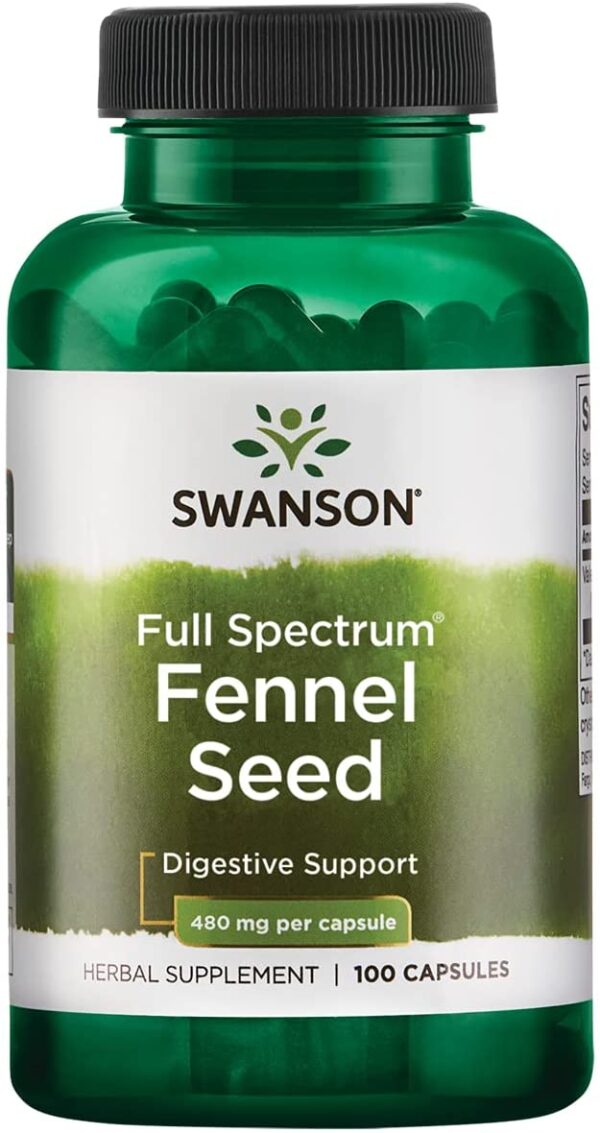 Fennel Seed 480 мг 100 капсули | Swanson