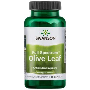 Full Spectrum Olive Leaf 400 мг 60 капсули | Swanson