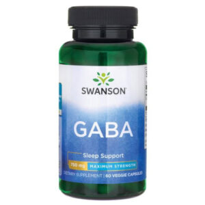 GABA Maximum Strength 750 мг 60 веге капсули | Swanson