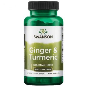 Ginger & Turmeric Full Spectrum 60 капсули | Swanson