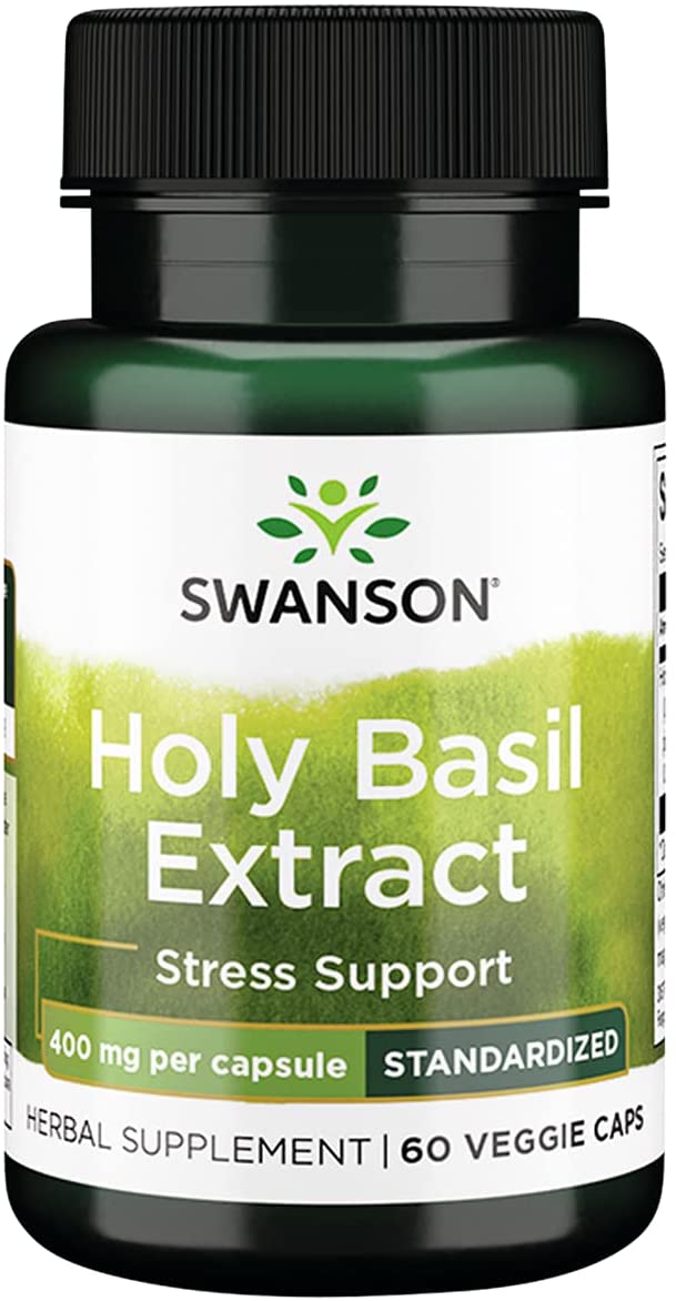 Holy Basil (Tulsi) Extract 400 мг 60 веге капсули | Swanson