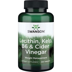 Lecithin, Kelp, B-6 & Cider Vinegar 240 таблетки | Swanson