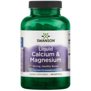 Liquid Calcium & Magnesium 120 гел-капсули | Swanson