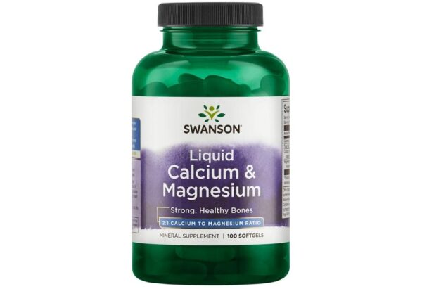 Liquid Calcium & Magnesium 120 гел-капсули | Swanson