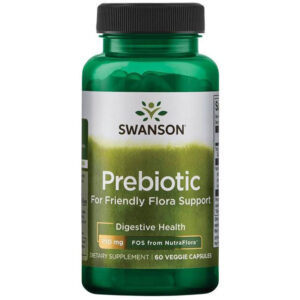 Prebiotic for Friendly Flora Support 750 мг FOS 60 веге капсули | Swanson