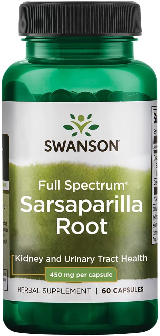 Sarsaparilla Root 450 мг 60 капсули | Swanson