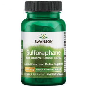 Sulforaphane from Broccoli Sprout Extract 400 мкг 60 веге капсули | Swanson