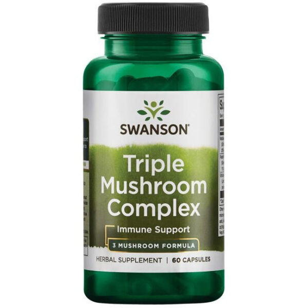 Triple Mushroom Complex 3 Mushroom Formula 60 капсули | Swanson