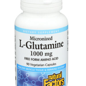 Micronized L-Glutamine 1000 мг 90 капсули | Natural Factors