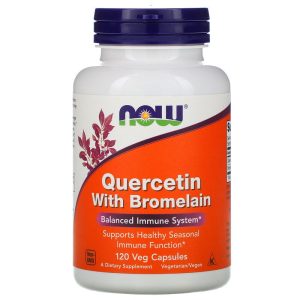 Quercetin with Bromelain 120 вегетариански капсули | Now Foods