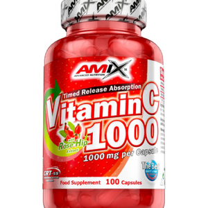 Vitamin C with Rose Hip 1000 мг 100 капсули | Amix