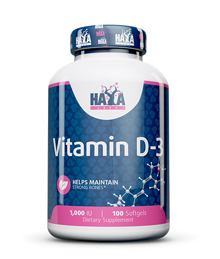 Vitamin D3 1000 IU 100 гел-капсули | Haya Labs