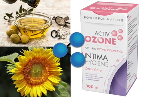 Ozone Intima Hygiene Интимен Гел без Сулфати 300 мл на невероятна цена от ActivOzone е с формула, разработена с балансиран процент от озонирани масла, носещи свойствата на озона