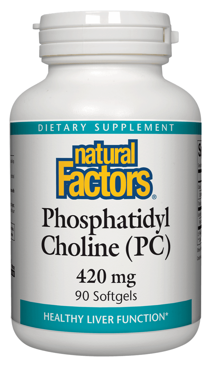 Phosphatidyl Choline (PC) 420 мг 90 гел-капсули | Natural Factors