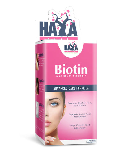 Biotin Maximum Strength 10 000 мкг 100 таблетки | Haya Labs