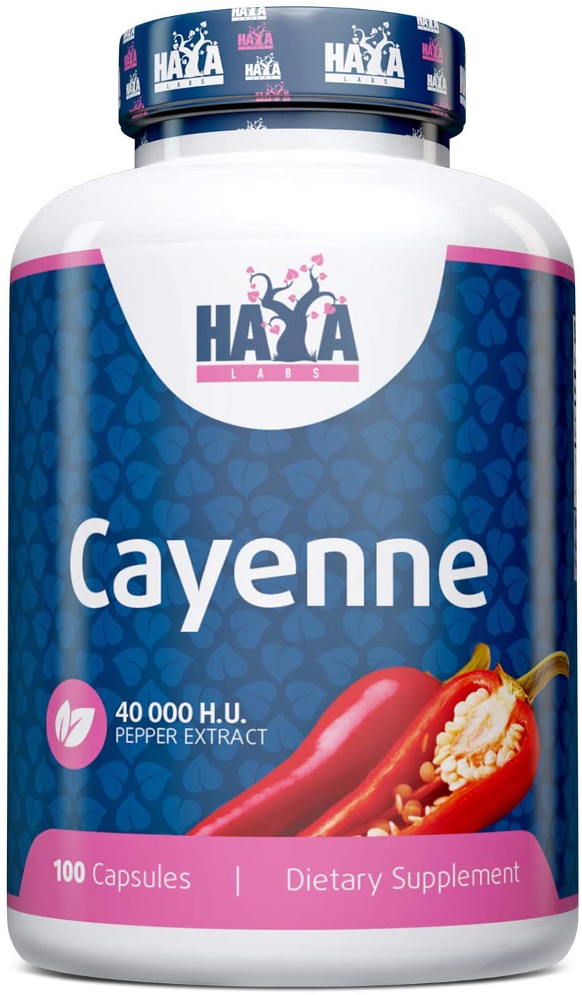 Cayenne Pepper Extract 500 мг 100 капсули | Haya Labs