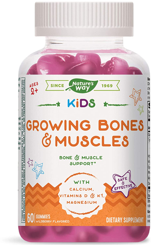 Kids Growing Bones & Muscles за деца 60 желирани таблетки | Nature's Way