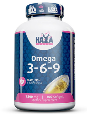 Omega 3-6-9 1200 мг 100 гел-капсули | Haya Labs