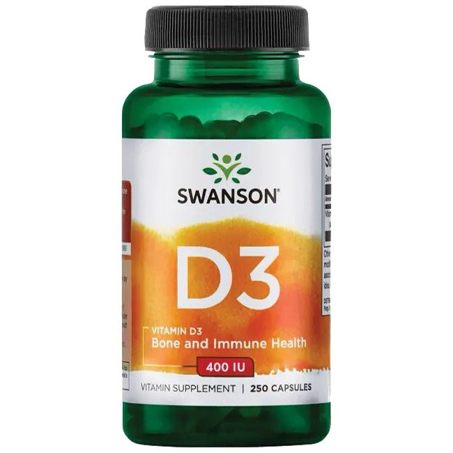 Vitamin D-3 400 IU 250 капсули | Swanson