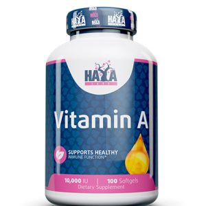Vitamin A 10 000 IU 100 гел-капсули | Haya Labs