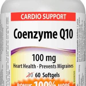 Coenzyme Q10 100 мг 60 гел-капсули | Webber Naturals