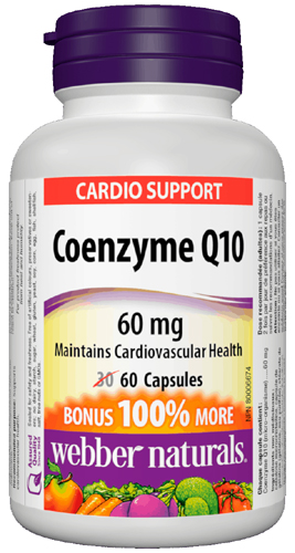 Coenzyme Q10 60 мг 60 капсули | Webber Naturals