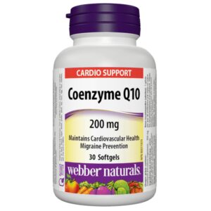 Coenzyme Q10 200 мг 30 гел-капсули | Webber Naturals