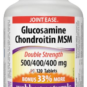 Glucosamine Chondroitin MSM 500/400/400 мг 120 таблетки | Webber Naturals