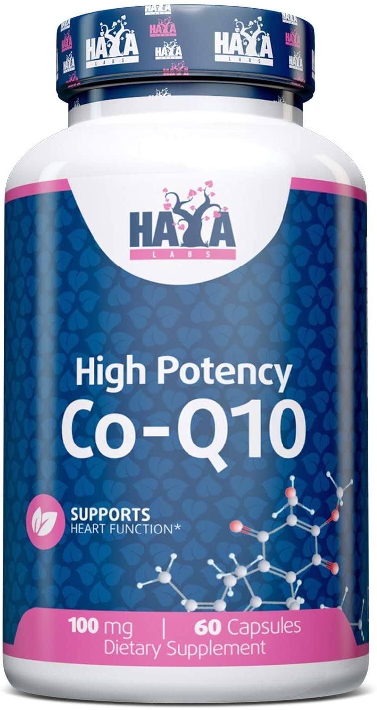 High Potency Co-Q10 100 мг 60 капсули | Haya Labs