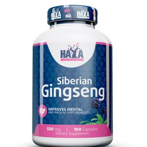 Siberian Ginseng 500 мг 100 капсули | Haya Labs