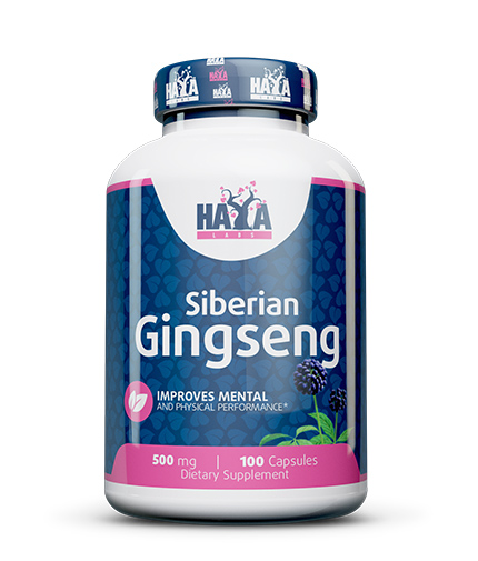 Siberian Ginseng 500 мг 100 капсули | Haya Labs