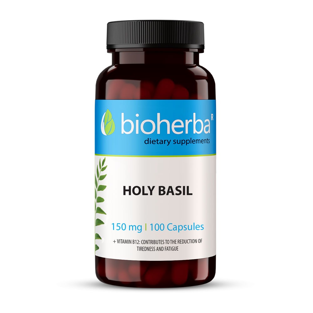Holy Basil Leaf (Tulsi) 300 мг 100 капсули | Bioherba