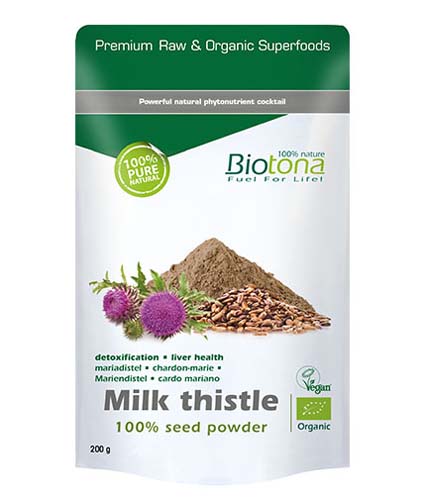Milk Thistle 100% Seed Powder 200 гр | BioTona