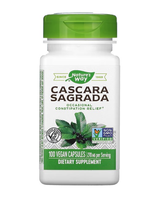 Cascara Sagrada 270 мг 100 веган капсули | Nature's Way