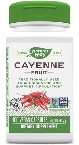 Cayenne Fruit 450 мг 100 веган капсули | Nature's Way