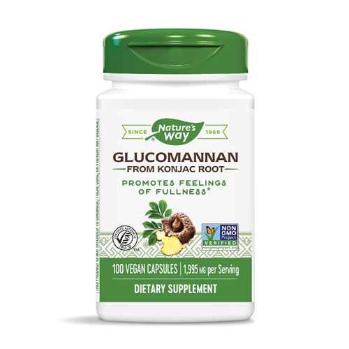 Glucomannan From Konjac Root 665 мг 100 веган капсули | Nature's Way