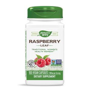 Red Raspberry Leaves 450 мг 100 веган капсули | Nature's Way