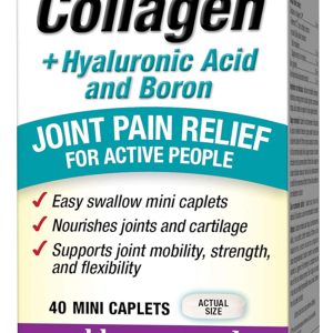 Advanced Collagen + Hyaluronic Acid and Boron 40 мини каплети | Webber Naturals