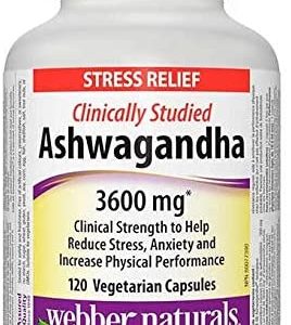Ashwagandha 3600 мг 120 веге капсули | Webber Naturals