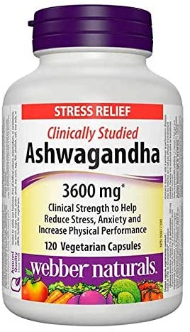 Ashwagandha 3600 мг 120 веге капсули | Webber Naturals