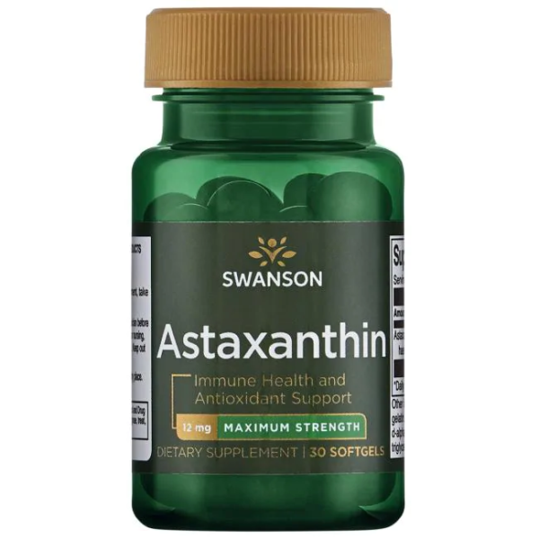 Astaxanthin - Maximum Strength 12 мг 30 дражета | Swanson