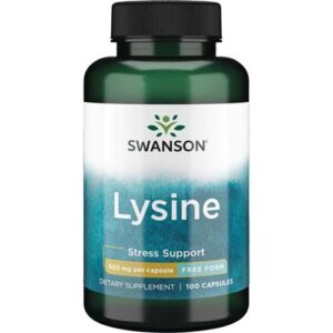 Lysine Free Form 500 мг 100 капсули | Swanson