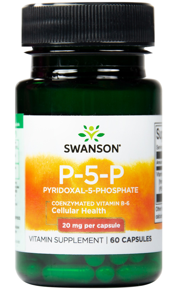 P-5-P (Пиридоксал-5-фосфат) 20 мг 60 капсули | Swanson
