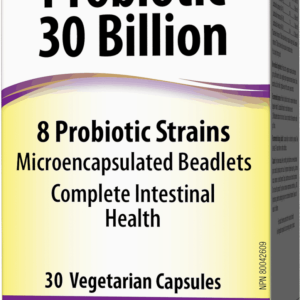 Probiotic 30 Billion 8 Probiotic Strains 30 веге капсули | Webber Naturals