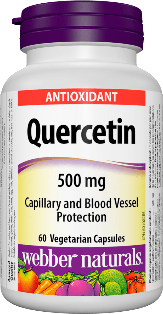 Quercetin 500 мг 60 вегетариански капсули | Webber Naturals